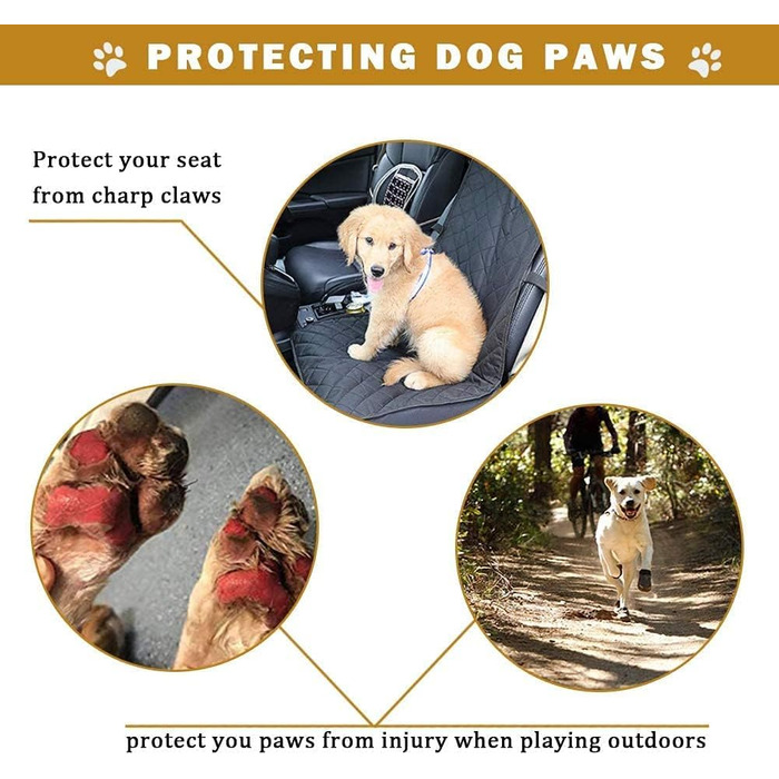 Водонепроникні чоботи для собак, 4 шт., з неслизькою підошвою та світловідбиваючими смугами, для середніх та великих собак, чорного кольору. Розмір 2 (2.4'×1.7') для собак вагою 14-27 кг, Розмір 5 (2.7'×2.3') для собак вагою 52-70 кг