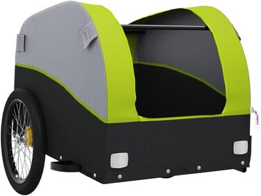 Причіп для велосипеда: вантажний, для собак, чорно-зелений, 30 кг, сталь, для щоденного транспортування, універсальний, легко монтується