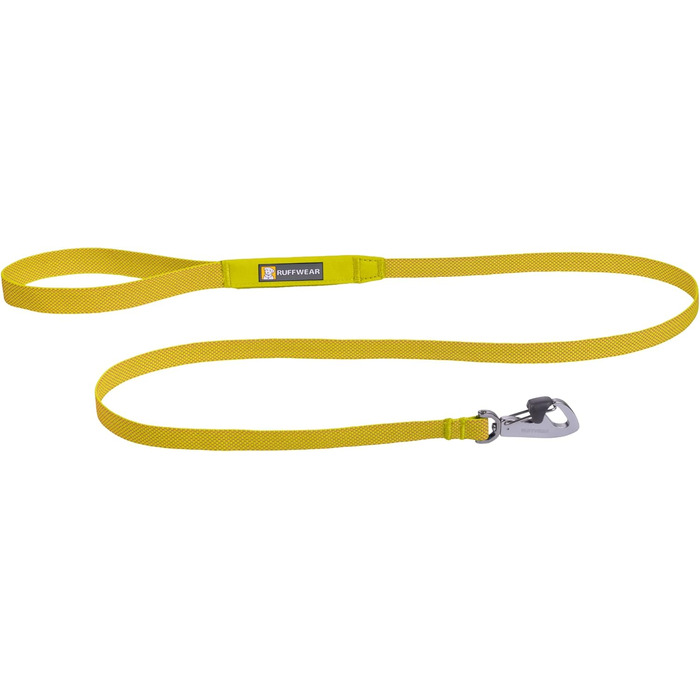 Повідок для собак RUFFWEAR Hi & Light, міцний, із вбудованою кишенею, надійний Crux-Clip, компактний, зелений Lichen Green