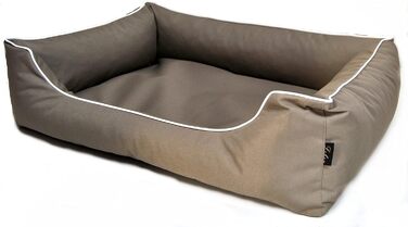 Ліжко для собак Ebon Paua, розмір M, бежеве, міцне, водовідштовхувальне, пральне, зроблене в ЄС