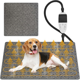Кізочок для домашніх тварин - гріюча килимок для котів та собак з регулюванням температури та автоматичним вимкненням (60 x 90 см)