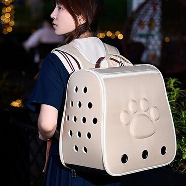 Транспортер для кошенят та цуценят - переноска для котів та собак, кавовий (хакі)