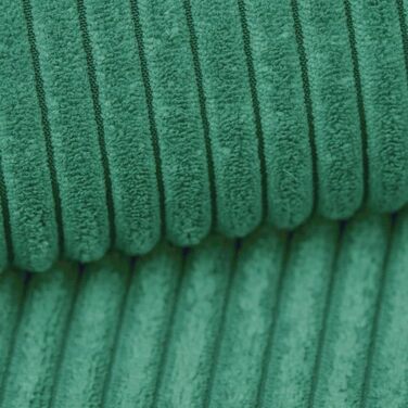 Подушка для собак 4L Textil ZOE Cord XXL 120x100 см, зелена смугаста, м'яка, знімний чохол, для великих порід, прана