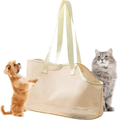 Транспортна сумка Bexdug для котів та собак, переноска для прогулянок, легка та зручна, з сіткою для вентиляції, для маленьких собак та цуценят