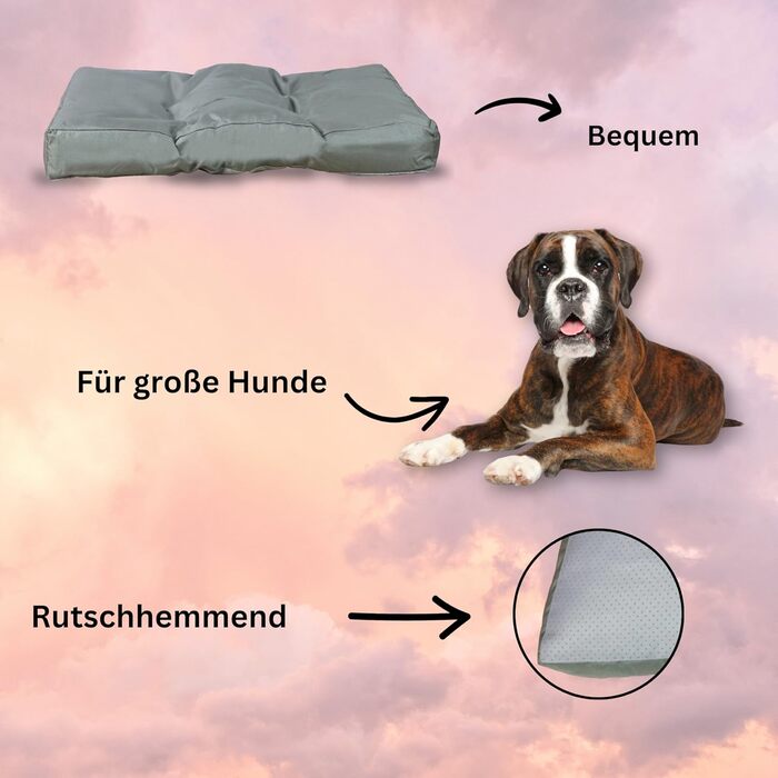 Лежанка для собак Frosal: водонепроникна, м'яка, миється, розміри M, L, XL (XL - 103x84 см)