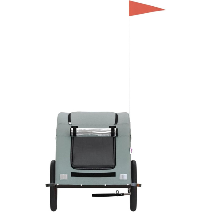 Причіп для велосипеда для собак Сірий Oxford, модель 93965