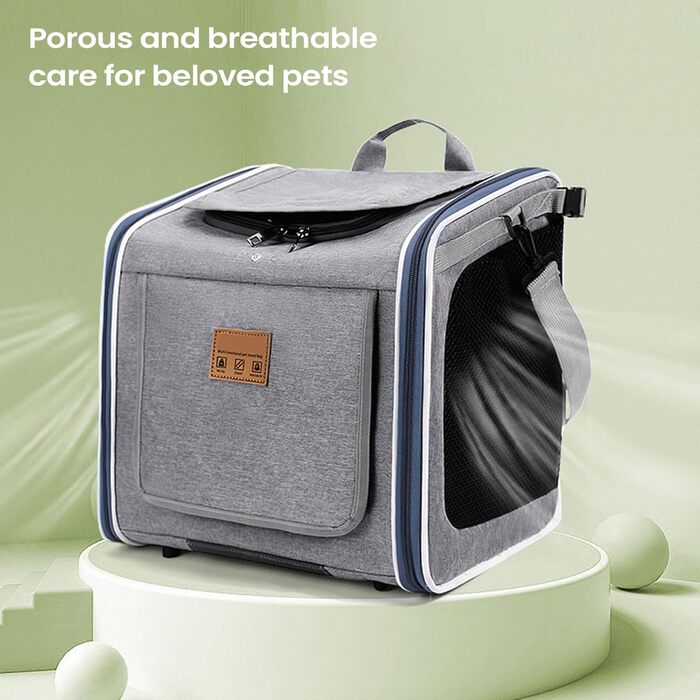 Транспортна сумка для собак на велосипед ETUCYNG | Складаний рюкзак для собак та котів | Безпечний велосипедний кошик для тварин