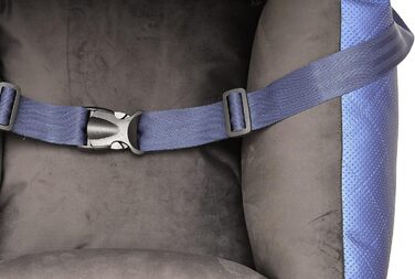 Автомобільний сидіння для собак Bella Weiß: штучна шкіра, м'який плюш, 55x55 см