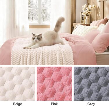 М'яка ковдра для собак та котів Luciphia, 3 шт. у наборі, фліс, 52 x 76 см