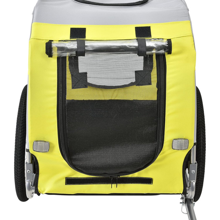 Про-тек Причіп для велосипеда, переноска для собак до 26 кг, жовто-блакитний