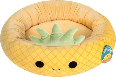 Ліжко для домашніх тварин Squishmallows Maui Ананас 50 см, офіційний плюш Jazwares, супер м'яке