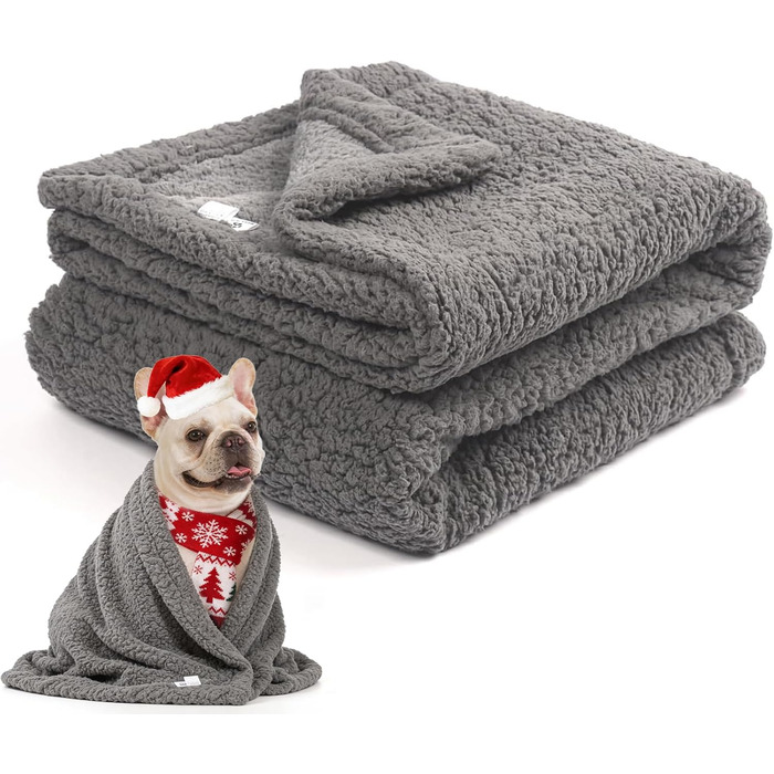 Водонепроникний коврик для собак Mora Pets Extra Dick & Super Warm - теплий та миючий коврик для великих собак, 203x152 см, сірий