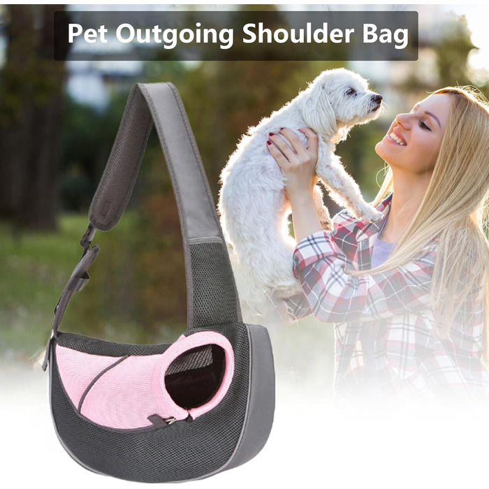 Сумка-переноска для собак та котів, Oxford-тканина, дихаюча, для маленьких тварин, з регульованим ременем