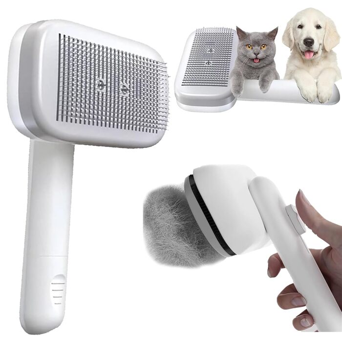 Щітка для вичісування тварин Piddy Ion Pet Brush: видаляє ковтуни, делікатно розплутує шерсть (чорна)