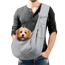 Транспортна сумка для собак Lyneun 6 кг, сіра: зручна переноска для прогулянок та подорожей