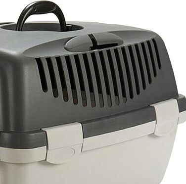 Транспортна переноска для котів Gulliver сірого кольору, 48 x 32 x 97 см