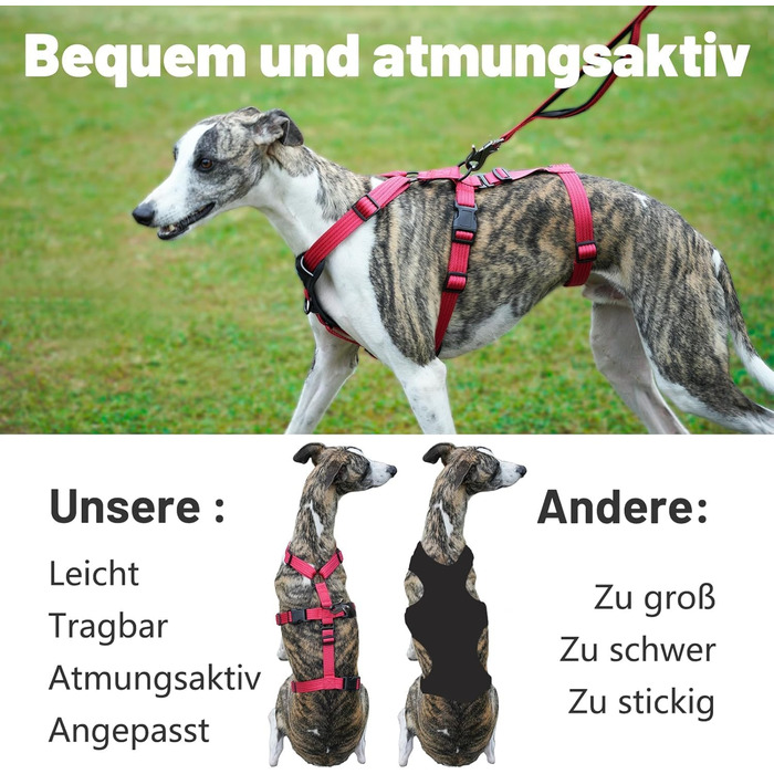 Пауерлд Безпечне обплетення для собак, шлейка від потягування, шлейка від паніки, анти-зламна шлейка для собак, регульована, дихаюча жилетка для маленьких, середніх та великих собак (XL) Екстра Великий (Упаковка з 1), Рожевий