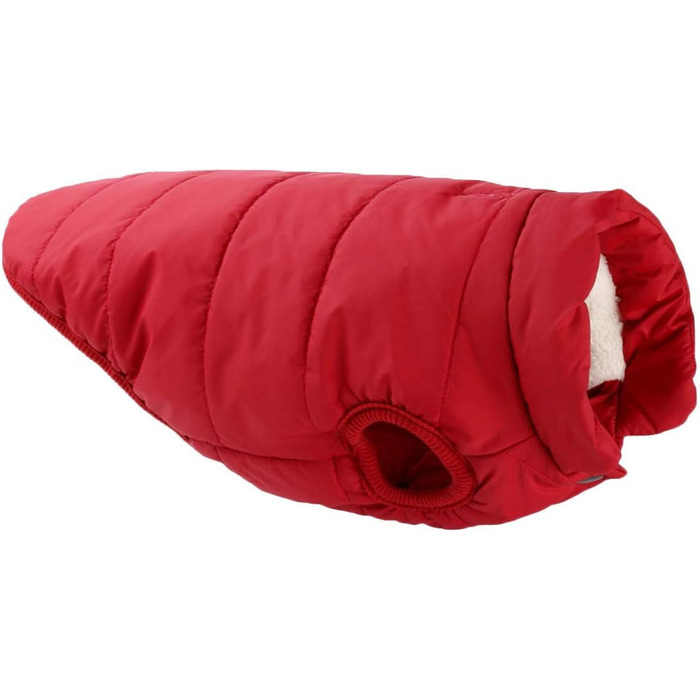 Теплий зимовий теплий жилет для собак з флісовою підкладкою, червоний (XS: 35 см)