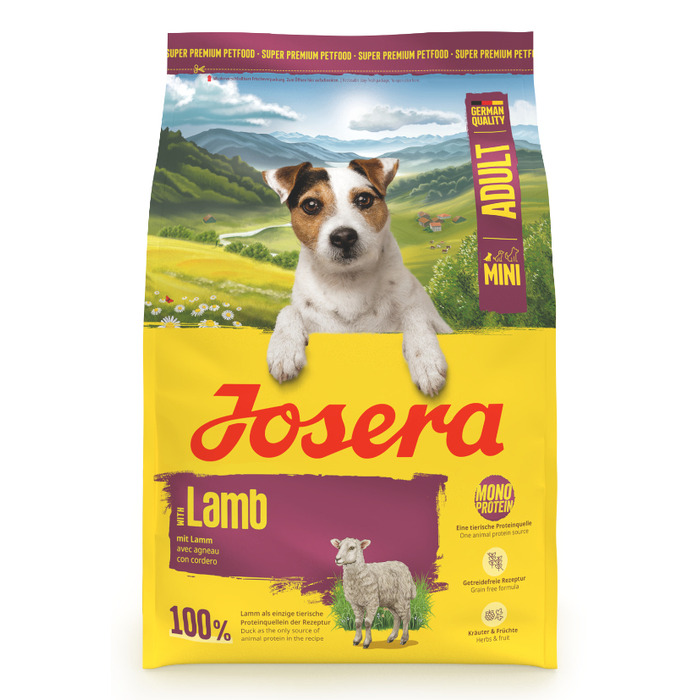Сухий корм для малих собак JOSERA Lamb Adult Mini з одним видом білка, 10 кг