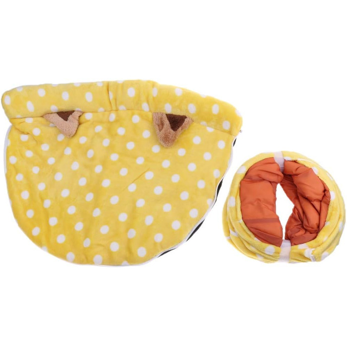 Туннель-ліжко для котів Tubayia, жовтий - іграшка-лежанка для домашніх тварин