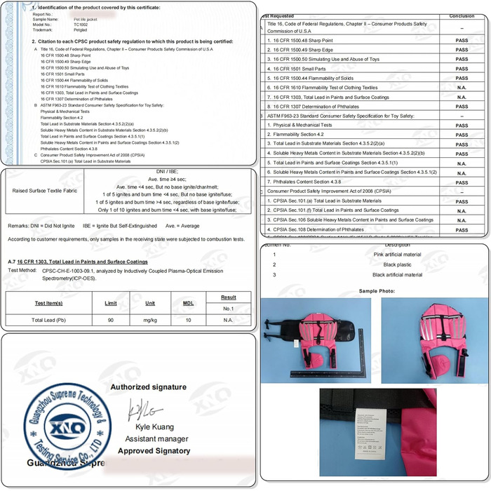 Світловідбиваюча жилетка для собак Petglad з плаваючим підборіддям, оранжевого кольору, розмір XS (обхват грудей 30-42 см)