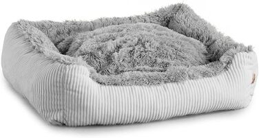 Gutekissen® Шерстяне ліжко для собак, маленьких порід - М'яке, зручне, миється - Вибір кольору та розміру (XXXL - 130x110, Сірий) 3XL Сірий