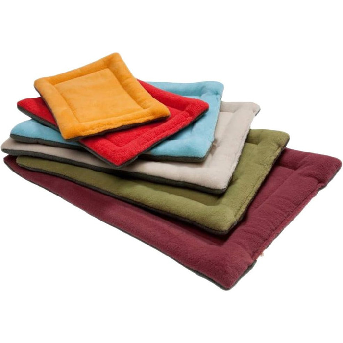 М'яка підстилка для собак та котів з мікроплюшу, червона, розмір L (89x56x4 см)