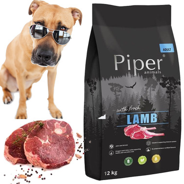 Сухий корм для собак Dolina Noteci Piper Animals з ягнятиною, 12 кг