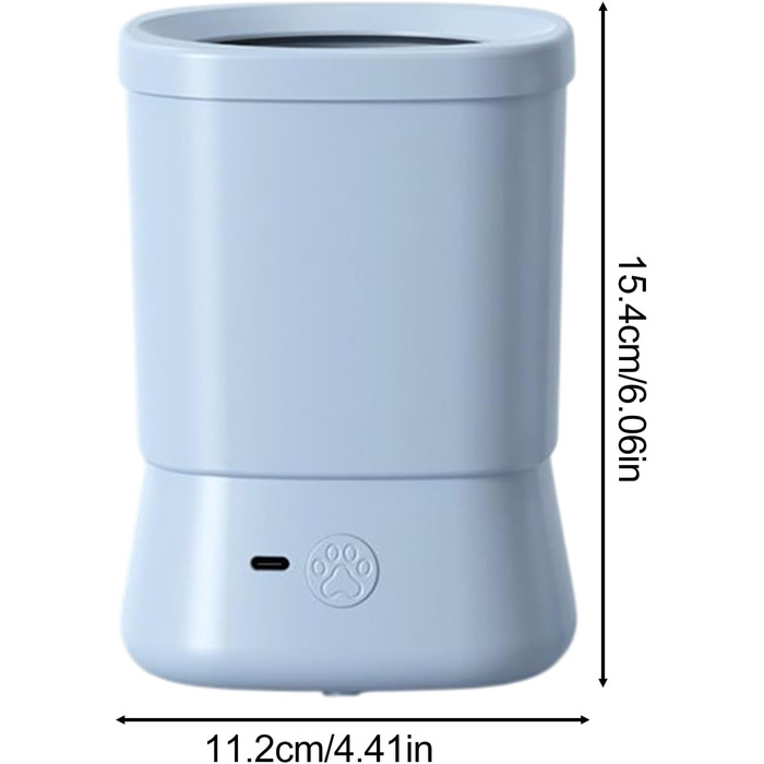 Автоматичний очищувач лап для собак Xijobido - для догляду за тваринами, водонепроникний, 2 швидкості, аксесуари для подорожей, кемпінгу, хайкінгу (блакитний)