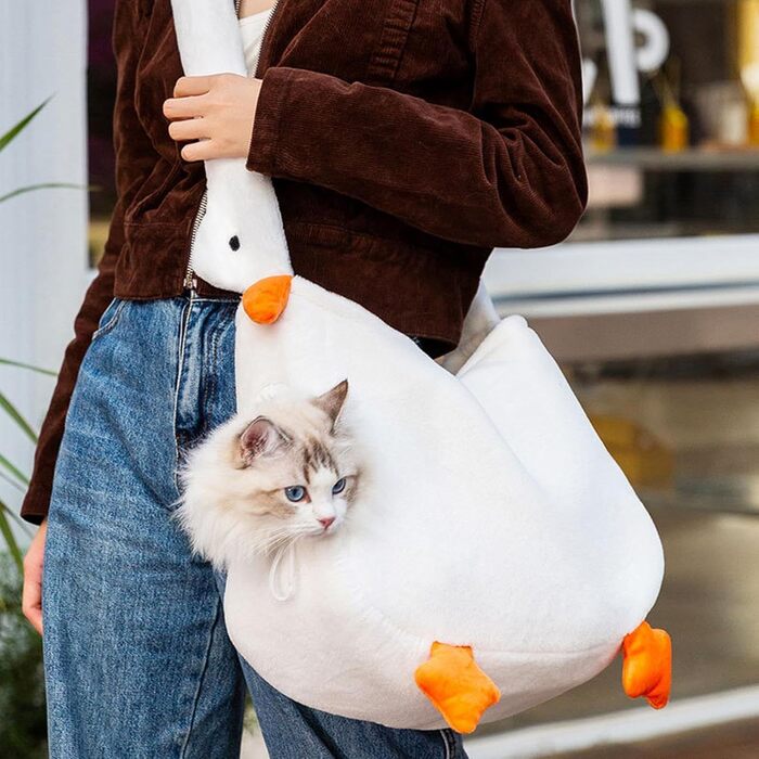 Рюкзак для транспортування тварин, регульований | Безпечний рюкзак для собак, жорсткий рюкзак у стилі Anima для подорожей з ременем | Розмір P (Великий гусак)