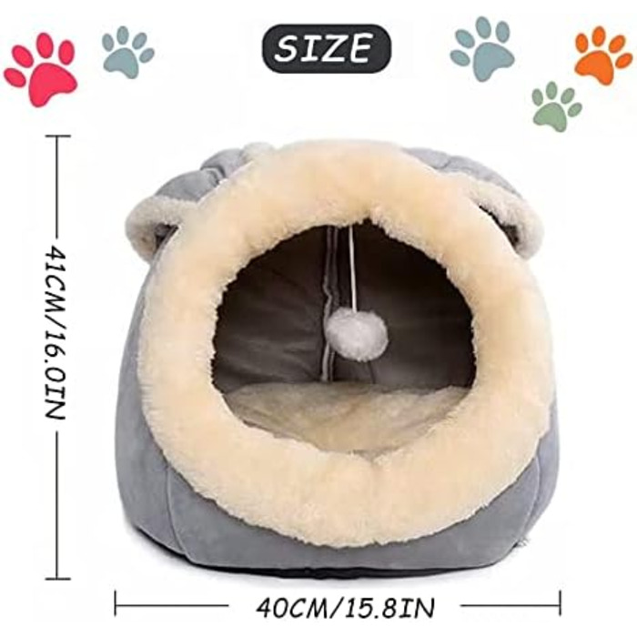 Кігтечка для котів у приміщенні: будиночок-хатинка, ліжко для кошенят, меблі для домашніх тварин, рожевий/сірий колір