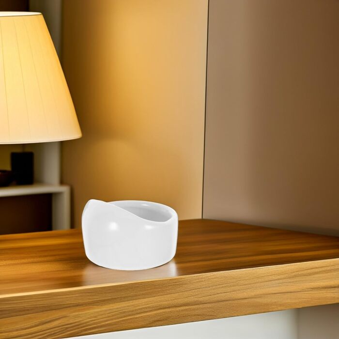 Набір мисок для гризунів Ipetboom (2 шт.) - білі миски для води та їжі для хом'яків, кроликів, морських свинок, мишей (середній)