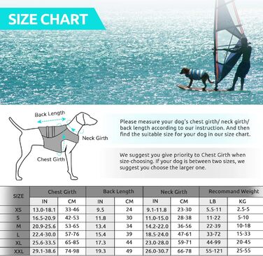 Жилет рятувальний для собак, блакитний XXL, регульований, для малих, середніх та великих собак