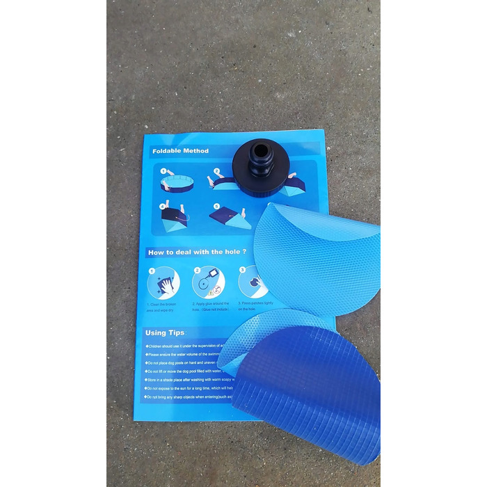 Складаний садовий басейн для собак, тварин та дітей Fwiull, 120x30 см