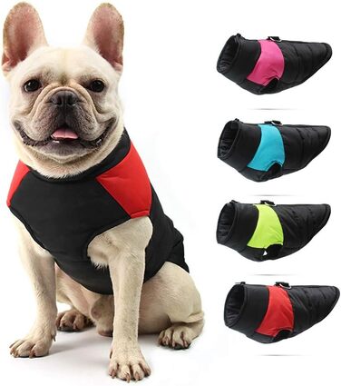 Водонепроникний зимовий пуховик для собак маленьких та середніх порід, теплий зимовий одяг для собак (червоний, XXL)