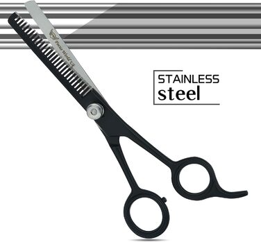 Ножиці для волосся Focus World 6,5 дюйми - професійні, з японської сталі, для чоловіків та жінок (тонкі)