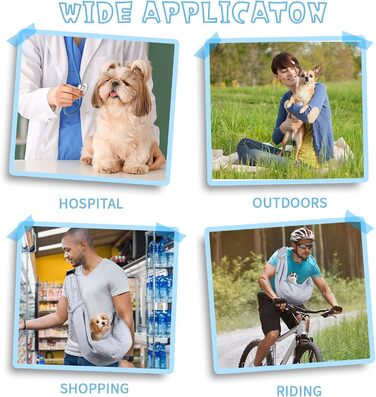 Сумка-переноска для тварин, регульована переноска для собак, реверсивна переноска для маленьких собак до 7 кг, переноска для собак, переноска для собак для прогулянок та активностей на відкритому повітрі (Сірий)