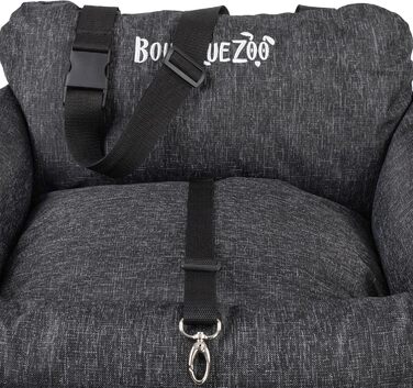 Автомобільний сидіння для собак: зручний, універсальний, миючий, 55x65 см, чорний