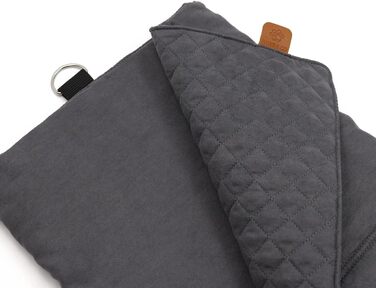 Складаний килимок для собак Paws&Co, портативний, для подорожей, кемпінгу та пікніка, сірий, 100x65 см