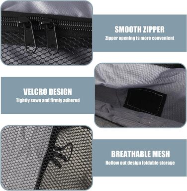 Складана переносна переносна коробка для собак і котів, 94x53x53 см, для собак і котів до 25 кг, для подорожей та дому (зелений, сірий)