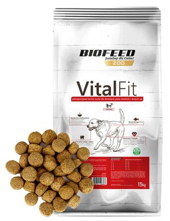 Корм для дорослих собак VitalFit з яловичиною, 15 кг