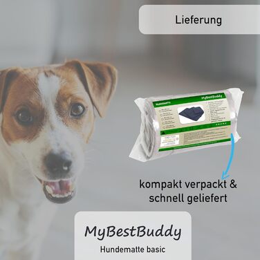 Килимок для собак MyBestBuddy Basic сірий XL 120x70 см: м'який, для великих собак, 40°C, гіпоалергенний