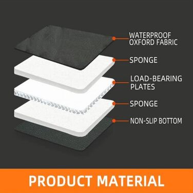 Подовжувач сидіння заднього ряду, чохол для автосидіння для собак, надувний матрац для кемпінгу, гамак, туристичне ліжко, не надувний матрац для авто, SUV, вантажівка, чорний