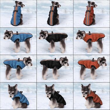 Водонепроникний зимовий теплий одяг для собак - куртка з D-початком, тепла жилетка для малих, середніх та великих собак XL, коричневого кольору