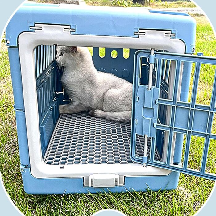 Транспортна переноска для котів та собак - складана, дихаюча переноска для подорожей | Підходить для кошенят, цуценят, перельотів, авто та кемпінгу