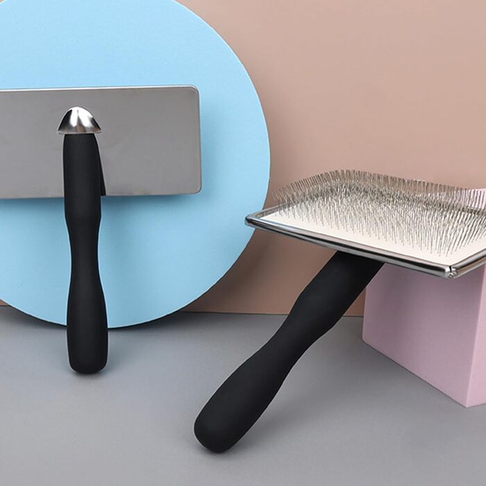 Щітка для собак від випадання шерсті - видалення підшерстка, металеві щетинки, гребінець для грумінгу, підходить для короткої та довгої шерсті, цуценят та котів