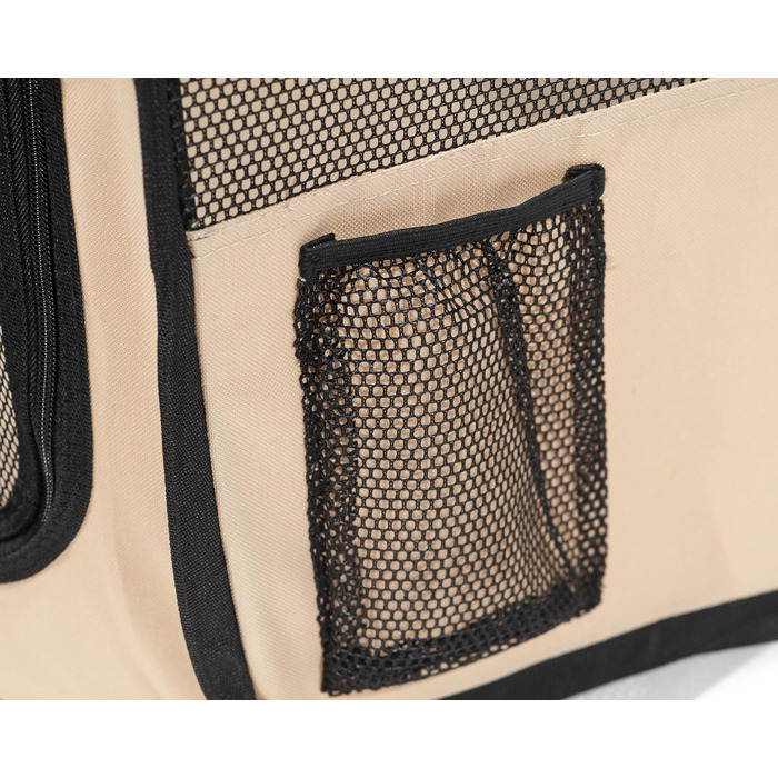 Ляльковий загон для тварин Pawer, 8-секційний, розкладний, з персоналізованим вишитим покриттям, для котів/собак/цуценят, 600D Oxford, портативний, для дому та вулиці, 36'x18.5', рожевий