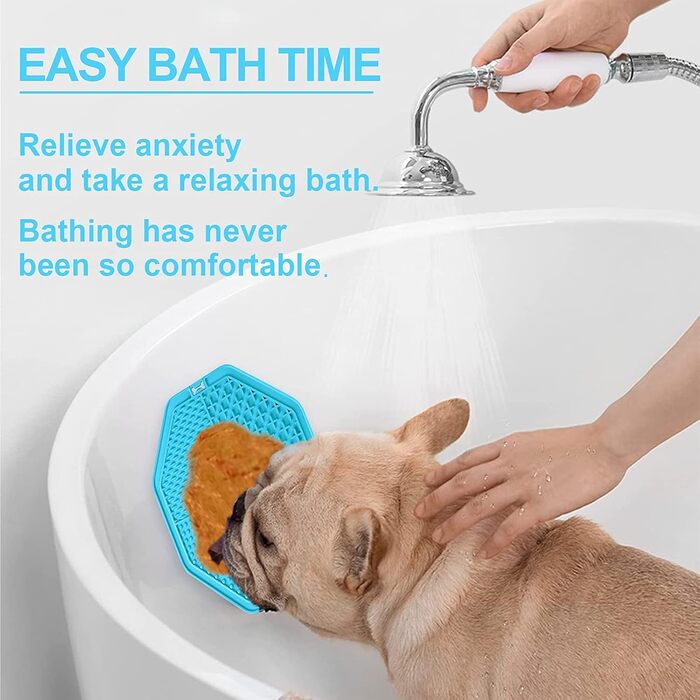 Килимок для собак | Килимок-лежанка з повільною годівлею | 2 шт. (Помаранчевий, Синій)