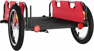 Причіп для велосипеда ARKEM, червоний, оксфордська тканина, з кулачковим з'єднанням, для собак та перевезення вантажів