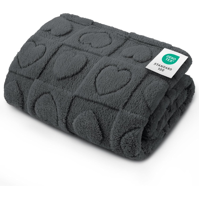 Килимок для собак та котів Luciphia, сірий, 100 x 145 см, прання допустиме